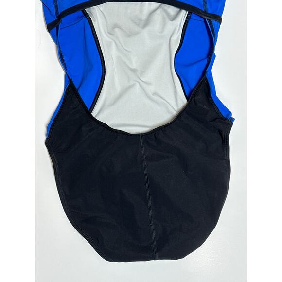Speedo Power+ Sprint Splice Free Back Tech Race III One-Piece Swimsuit Sz 10 /36 - Picture 7 of 15
